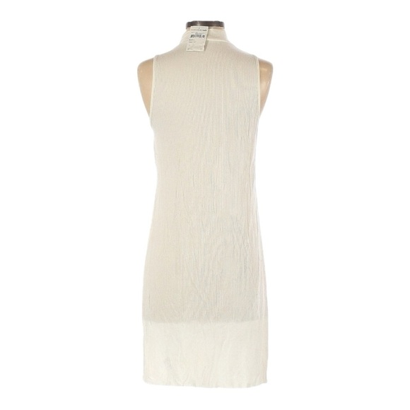 Soprano Nordstrom Ivory Longline Ribbed Mock Neck Top Size S NWT - Picture 2 of 9